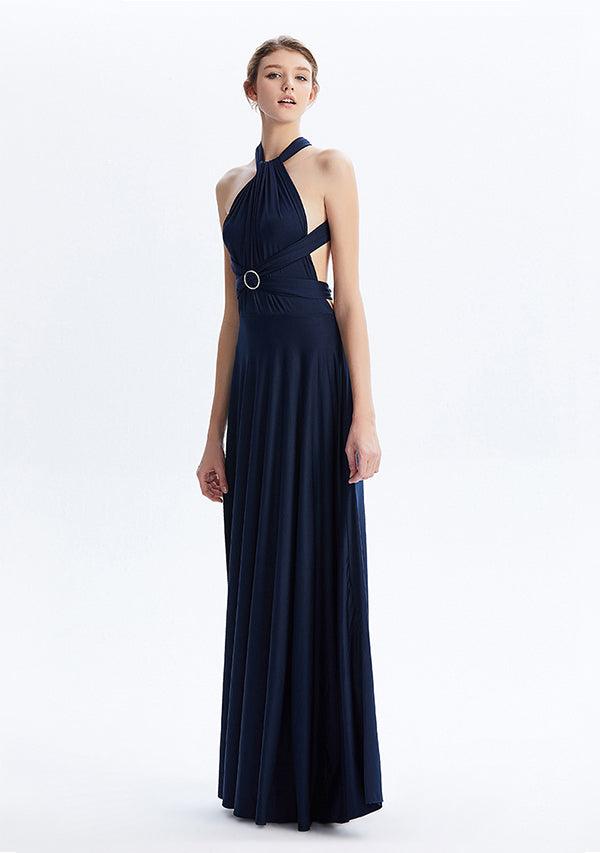 Navy Blue Infinity Dresses,Convertible Dresses, Multiway