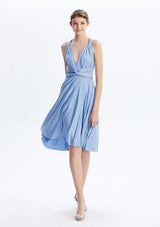Dusty Blue Midi Convertible Infinity Dress