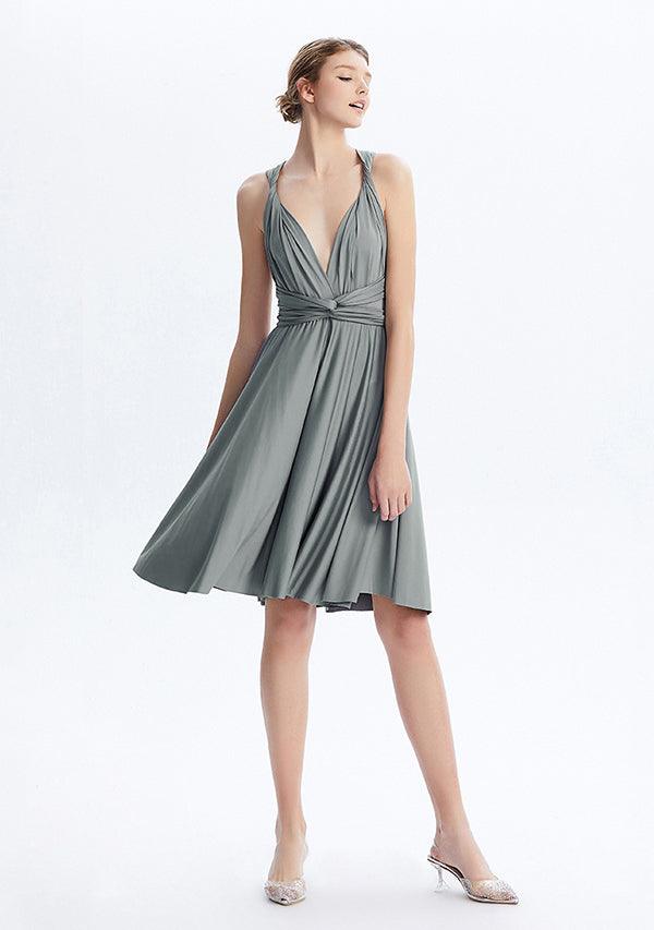 Grey Midi Convertible Infinity Dress