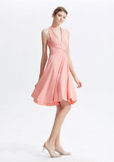 Peach Coral Midi Convertible Infinity Dress - INFIWING
