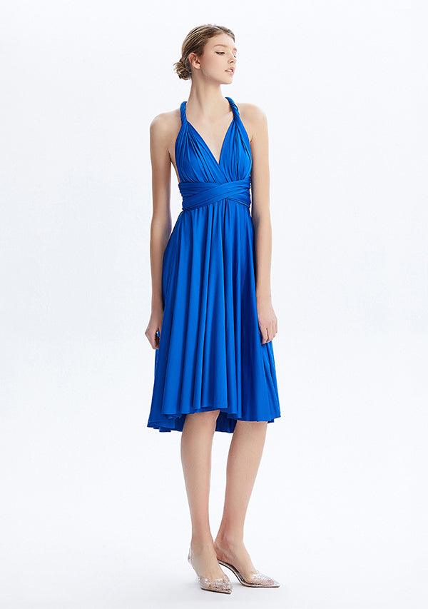 Royal Blue Midi Convertible Infinity Dress